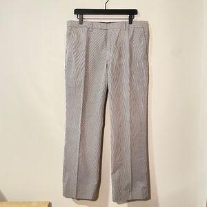 Banana Republic Mens Light Grey Striped Pants, 36/30